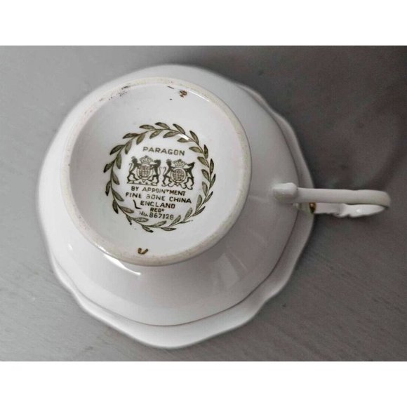 Rare Paragon Queen Elizabeth II Coronation Tea cup and Saucer Bone China 1953 - Picture 5 of 8